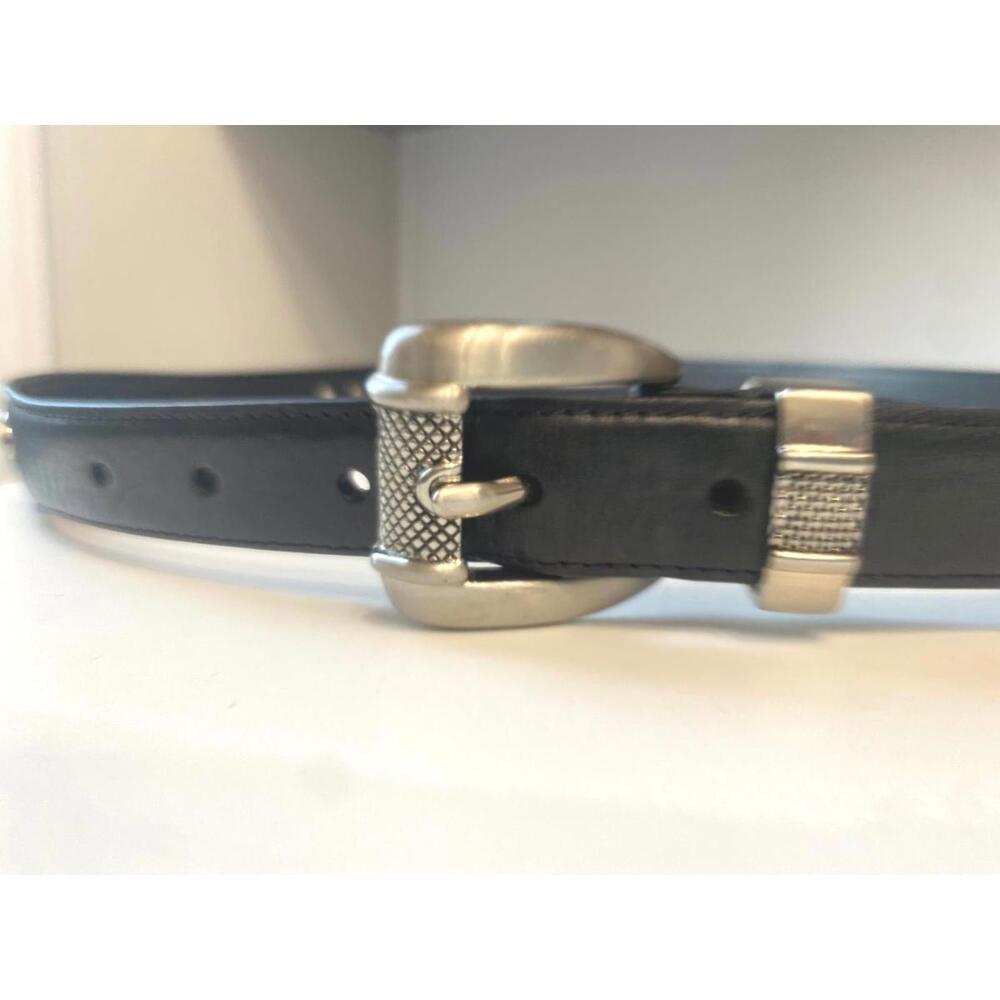 Black Leather Golf Belt